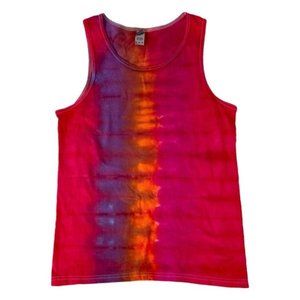 Multicolored Colorful Tie Dye Tank Top Mens Size Medium